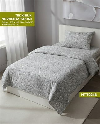 TEK KİŞİLİK RANFORCE NEVRESİM TAKIMI NTT0246-31704