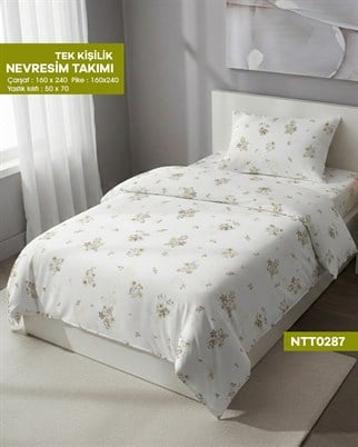 TEK KİŞİLİK RANFORCE NEVRESİM TAKIMI NTT0287-32006
