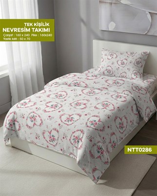 TEK KİŞİLİK RANFORCE NEVRESİM TAKIMI NTT0286-32207