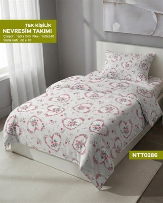 TEK KİŞİLİK RANFORCE NEVRESİM TAKIMI NTT0286-32207