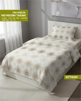 TEK KİŞİLİK RANFORCE NEVRESİM TAKIMI NTT0291-31908
