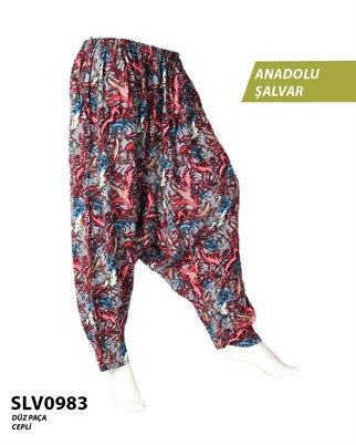 Viskon Düz Palça Anadolu Şalvar (Cepli) SLV0983-13801