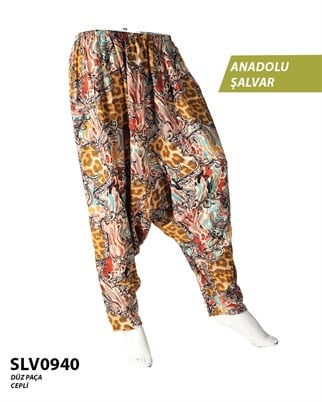 Viskon Düz Palça Anadolu Şalvar (Cepli) SLV0940-11903