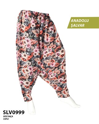 Viskon Düz Palça Anadolu Şalvar (Cepli) SLV0999-14007