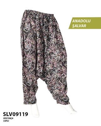 Viskon Düz Palça Anadolu Şalvar (Cepli) SLV09119-14405