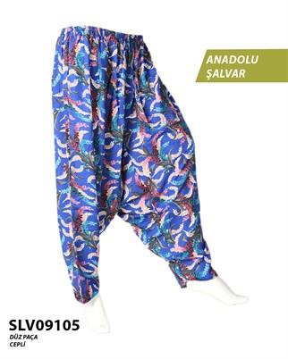 Viskon Düz Palça Anadolu Şalvar (Cepli) SLV09105-14201
