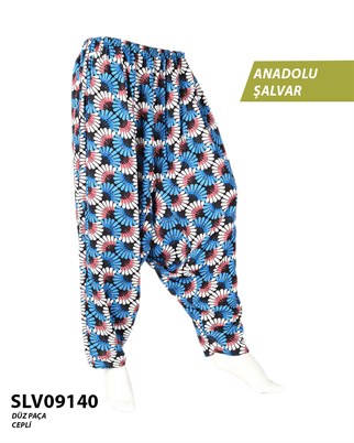 Viskon Düz Palça Anadolu Şalvar (Cepli) SLV09140-21515