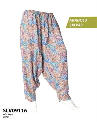 Viskon Düz Palça Anadolu Şalvar (Cepli) SLV09116-14310