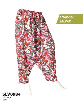 Viskon Düz Palça Anadolu Şalvar (Cepli) SLV0984-13802