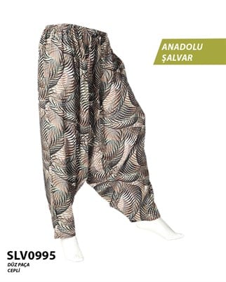 Viskon Düz Palça Anadolu Şalvar (Cepli) SLV0995-14003