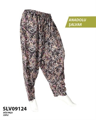 Viskon Düz Palça Anadolu Şalvar (Cepli) SLV09124-14502