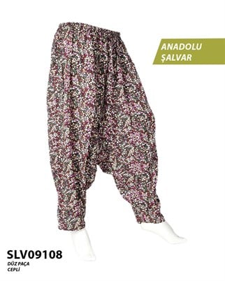 Viskon Düz Palça Anadolu Şalvar (Cepli) SLV09108-14207