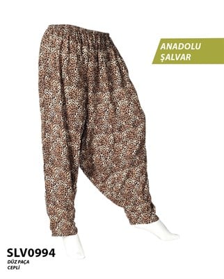 Viskon Düz Palça Anadolu Şalvar (Cepli) SLV0994-14001