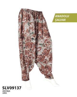 Viskon Düz Palça Anadolu Şalvar (Cepli) SLV09137-21512