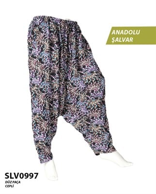 Viskon Düz Palça Anadolu Şalvar (Cepli) SLV0997-14005