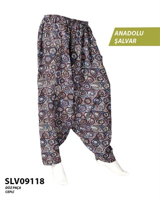 Viskon Düz Palça Anadolu Şalvar (Cepli) SLV09118-14404