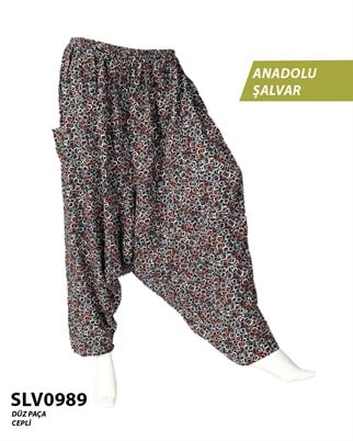 Viskon Düz Palça Anadolu Şalvar (Cepli) SLV0989-13903