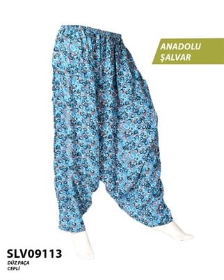 Viskon Düz Palça Anadolu Şalvar (Cepli) SLV09113-14305