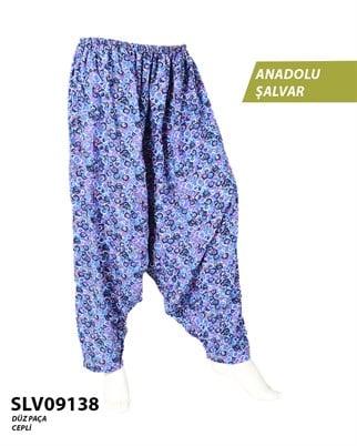 Viskon Düz Palça Anadolu Şalvar (Cepli) SLV09138-21513