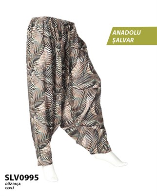 Viskon Düz Palça Anadolu Şalvar (Cepli) SLV0995-14003