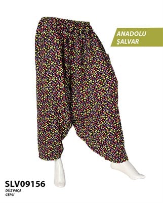 Viskon Düz Palça Anadolu Şalvar (Cepli) SLV09156-21609