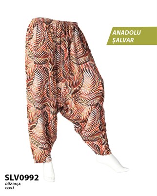 Viskon Düz Palça Anadolu Şalvar (Cepli) SLV0992-13908