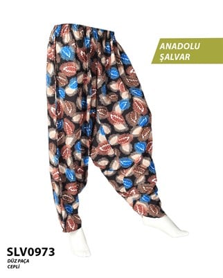 Viskon Düz Palça Anadolu Şalvar (Cepli) SLV0973-12709