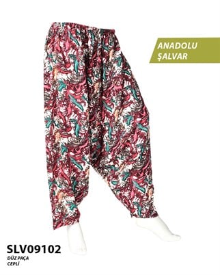 Viskon Düz Palça Anadolu Şalvar (Cepli) SLV09102-14007