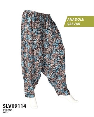 Viskon Düz Palça Anadolu Şalvar (Cepli) SLV09114-14308