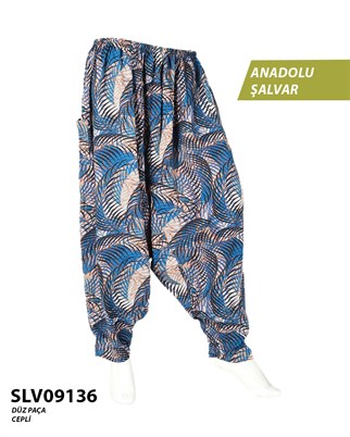 Viskon Düz Palça Anadolu Şalvar (Cepli) SLV09136-21510