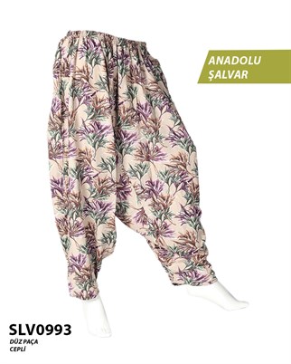 Viskon Düz Palça Anadolu Şalvar (Cepli) SLV0993-13909