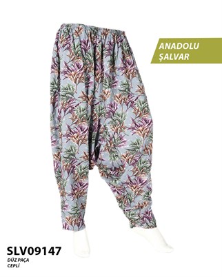 Viskon Düz Palça Anadolu Şalvar (Cepli) SLV09147-21525