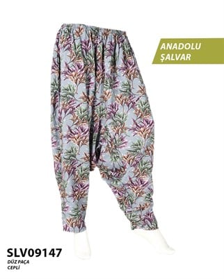 Viskon Düz Palça Anadolu Şalvar (Cepli) SLV09147-21525