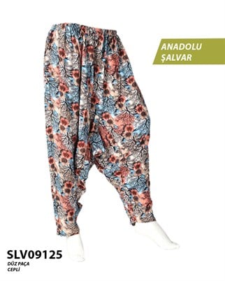 Viskon Düz Palça Anadolu Şalvar (Cepli) SLV09125-14503