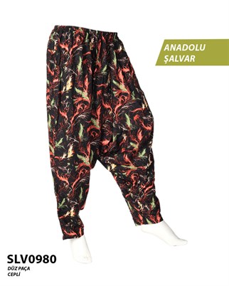Viskon Düz Palça Anadolu Şalvar (Cepli) SLV0980-13703