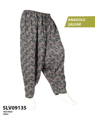 Viskon Düz Palça Anadolu Şalvar (Cepli) SLV09135-21508
