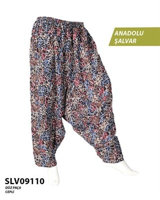 Viskon Düz Palça Anadolu Şalvar (Cepli) SLV09110-14209