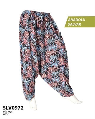 Viskon Düz Palça Anadolu Şalvar (Cepli) SLV0972-12708