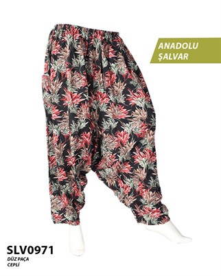 Viskon Düz Palça Anadolu Şalvar (Cepli) SLV0971-12707