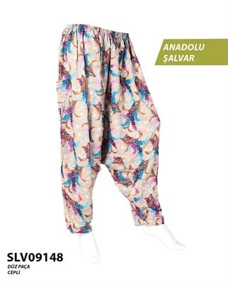 Viskon Düz Palça Anadolu Şalvar (Cepli) SLV09148-21526