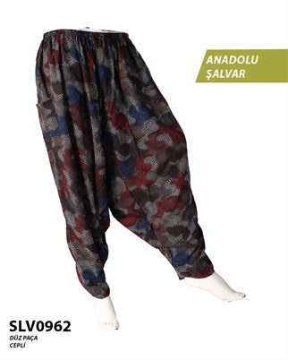 Viskon Düz Palça Anadolu Şalvar (Cepli) SLV0962-12310
