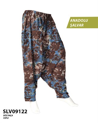Viskon Düz Palça Anadolu Şalvar (Cepli) SLV09122-14410