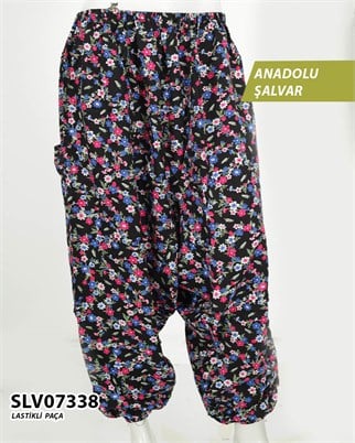 Viskon Lastik Paça Anadolu Şalvar  SLV07338-1119