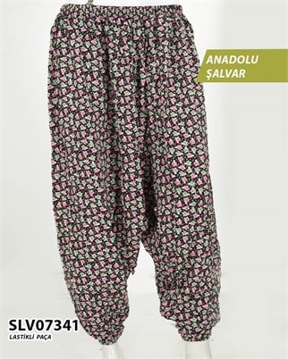 Viskon Lastik Paça Anadolu Şalvar  SLV07341-1122