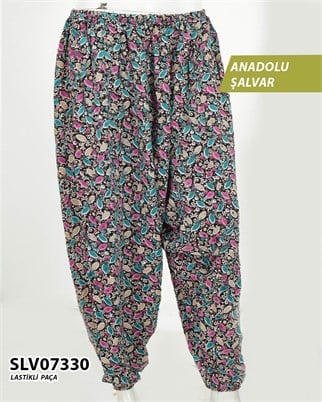 Viskon Lastik Paça Anadolu Şalvar  SLV07330-1111