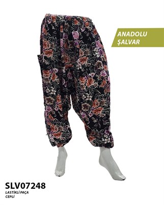Viskon Lastik Palça Anadolu Şalvar (Cepli) SLV07248-9229