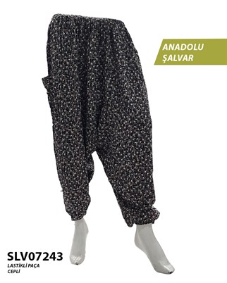 Viskon Lastik Palça Anadolu Şalvar (Cepli) SLV07243-9221