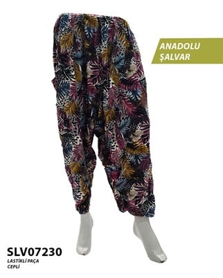 Viskon Lastik Palça Anadolu Şalvar (Cepli) SLV07230-9107
