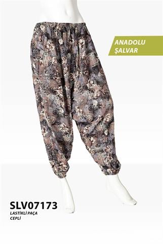 Viskon Lastik Palça Anadolu Şalvar (Cepli) SLV07173-7416