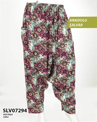 Viskon Lastik Palça Anadolu Şalvar (Cepli) SLV07294-14209